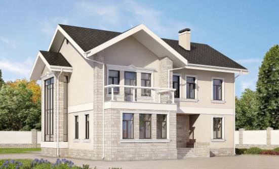 170-008-Л Проект двухэтажного дома, бюджетный дом из газосиликатных блоков Комсомольск-на-Амуре | Проекты домов от House Expert