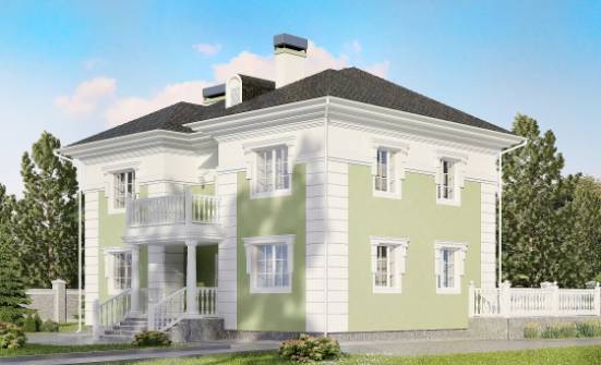 155-005-П Проект двухэтажного дома, скромный коттедж из блока Комсомольск-на-Амуре | Проекты домов от House Expert