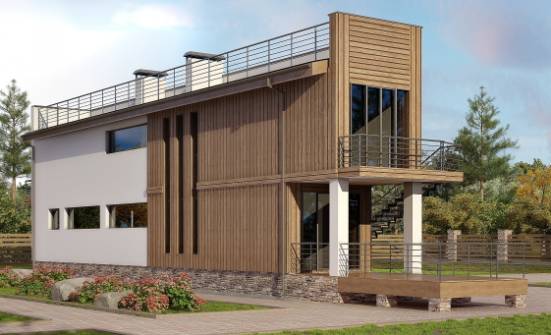 100-003-Л Проект двухэтажного дома, классический загородный дом из керамзитобетонных блоков Комсомольск-на-Амуре | Проекты домов от House Expert