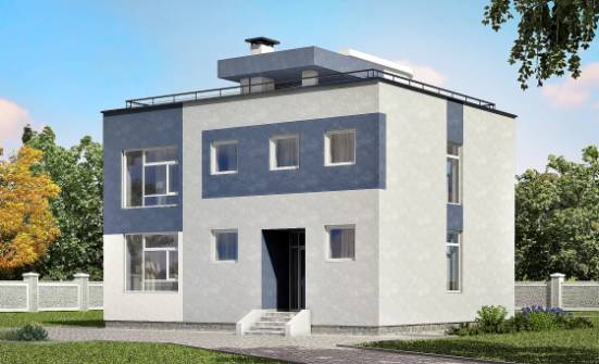 180-005-П Проект двухэтажного дома, классический дом из блока Комсомольск-на-Амуре | Проекты домов от House Expert