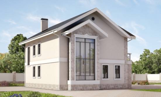 170-008-Л Проект двухэтажного дома, бюджетный дом из газосиликатных блоков Комсомольск-на-Амуре | Проекты домов от House Expert