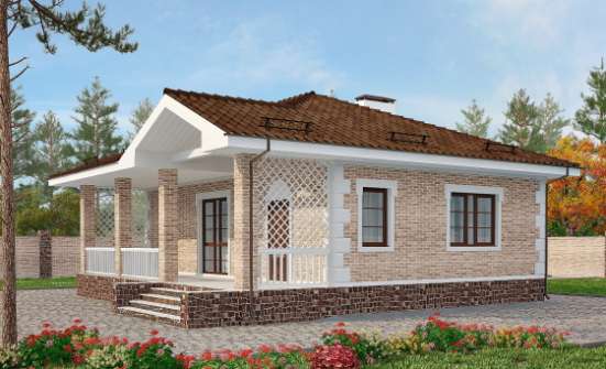 065-002-П Проект бани из кирпича Комсомольск-на-Амуре | Проекты домов от House Expert