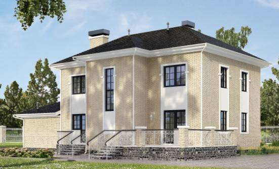 180-006-П Проект двухэтажного дома, гараж, простой домик из кирпича Комсомольск-на-Амуре | Проекты домов от House Expert