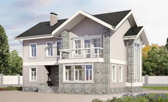 170-008-П Проект двухэтажного дома, небольшой коттедж из керамзитобетонных блоков Комсомольск-на-Амуре | Проекты домов от House Expert
