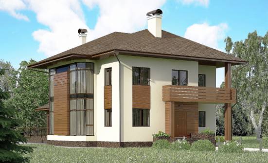 300-001-П Проект двухэтажного дома, красивый коттедж из кирпича Комсомольск-на-Амуре | Проекты домов от House Expert