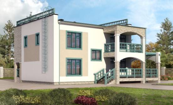 150-010-П Проект двухэтажного дома, доступный загородный дом из кирпича Комсомольск-на-Амуре | Проекты домов от House Expert