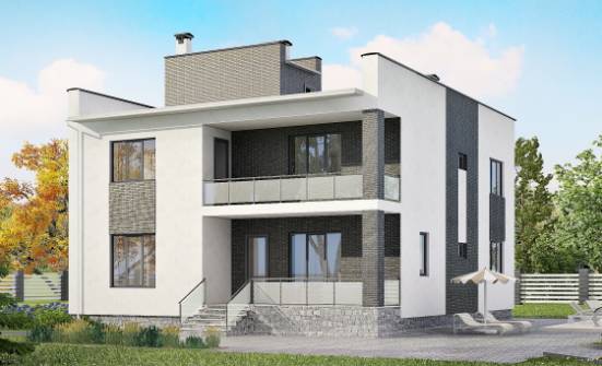 225-001-П Проект двухэтажного дома, уютный коттедж из блока Комсомольск-на-Амуре | Проекты домов от House Expert