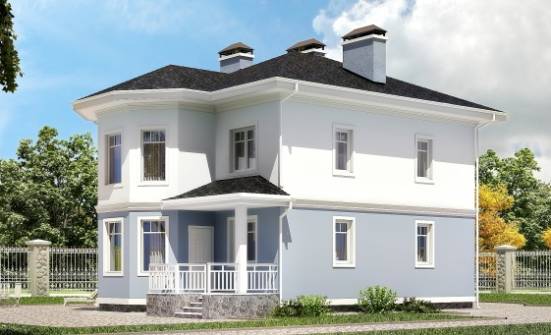 120-001-П Проект двухэтажного дома, уютный домик из пеноблока Комсомольск-на-Амуре | Проекты домов от House Expert