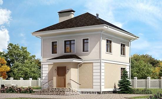 090-003-Л Проект двухэтажного дома, красивый загородный дом из газосиликатных блоков Комсомольск-на-Амуре | Проекты домов от House Expert