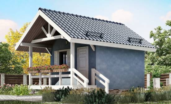 020-001-П Проект одноэтажного дома, дешевый коттедж из дерева Комсомольск-на-Амуре | Проекты одноэтажных домов от House Expert