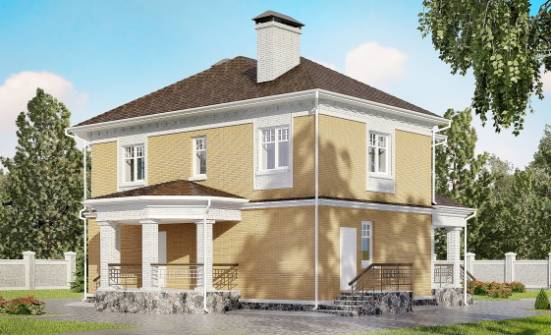 160-001-Л Проект двухэтажного дома, доступный дом из бризолита Комсомольск-на-Амуре | Проекты домов от House Expert