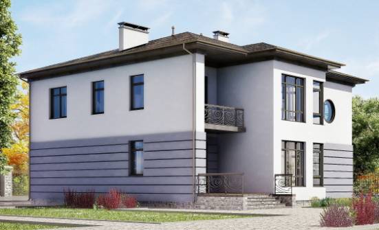 300-006-Л Проект двухэтажного дома, гараж, большой коттедж из кирпича Комсомольск-на-Амуре | Проекты домов от House Expert