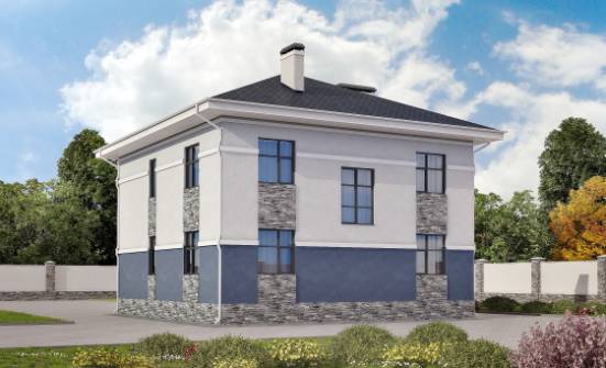150-014-Л Проект двухэтажного дома, доступный коттедж из пеноблока Комсомольск-на-Амуре | Проекты домов от House Expert