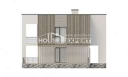 150-017-П Проект двухэтажного дома, небольшой коттедж из поризованных блоков Комсомольск-на-Амуре, House Expert