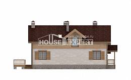 165-002-П Проект двухэтажного дома с мансардным этажом, гараж, красивый домик из блока Комсомольск-на-Амуре, House Expert