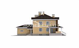 350-002-Л Проект трехэтажного дома, гараж, красивый загородный дом из кирпича Комсомольск-на-Амуре, House Expert