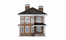 150-006-П Проект двухэтажного дома и гаражом, классический загородный дом из керамзитобетонных блоков Комсомольск-на-Амуре, House Expert