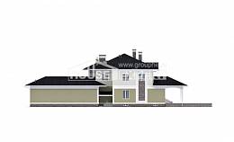 620-001-Л Проект трехэтажного дома и гаражом, красивый домик из газобетона Комсомольск-на-Амуре, House Expert