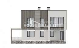150-017-П Проект двухэтажного дома, скромный домик из керамзитобетонных блоков Комсомольск-на-Амуре, House Expert