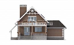 200-009-Л Проект трехэтажного дома с мансардным этажом и гаражом, классический загородный дом из поризованных блоков Комсомольск-на-Амуре, House Expert
