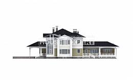 620-001-Л Проект трехэтажного дома, гараж, классический загородный дом из твинблока Комсомольск-на-Амуре, House Expert