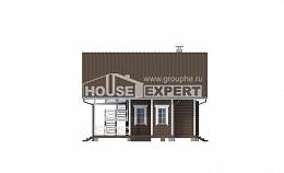 080-001-П Проект двухэтажного дома мансардой, экономичный домик из дерева Комсомольск-на-Амуре, House Expert