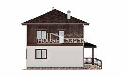 100-006-Л Проект двухэтажного дома, небольшой дом из газобетона Комсомольск-на-Амуре, House Expert