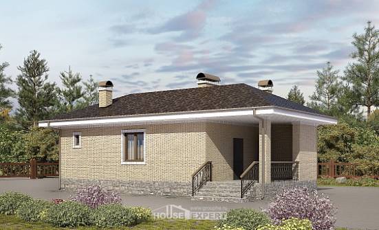 040-002-П Проект бани из бризолита Комсомольск-на-Амуре | Проекты домов от House Expert