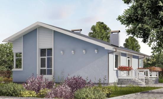110-003-Л Проект одноэтажного дома, бюджетный коттедж из газосиликатных блоков Комсомольск-на-Амуре | Проекты домов от House Expert