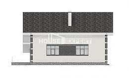 190-008-П Проект двухэтажного дома мансардой, гараж, классический коттедж из бризолита Комсомольск-на-Амуре, House Expert