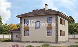 185-004-П Проект двухэтажного дома, гараж, уютный дом из бризолита Комсомольск-на-Амуре, House Expert
