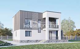 150-017-П Проект двухэтажного дома, небольшой дом из теплоблока Комсомольск-на-Амуре, House Expert