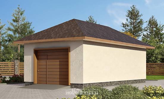 040-001-П Проект гаража из теплоблока Комсомольск-на-Амуре | Проекты домов от House Expert
