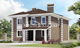 185-002-П Проект двухэтажного дома, красивый дом из газобетона Комсомольск-на-Амуре, House Expert