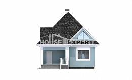 110-001-Л Проект двухэтажного дома с мансардой, скромный домик из бризолита Комсомольск-на-Амуре, House Expert