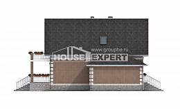 200-009-Л Проект трехэтажного дома с мансардой, гараж, простой дом из керамзитобетонных блоков Комсомольск-на-Амуре, House Expert