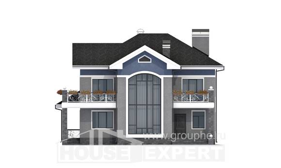 200-006-Л Проект двухэтажного дома, красивый загородный дом из кирпича Комсомольск-на-Амуре, House Expert