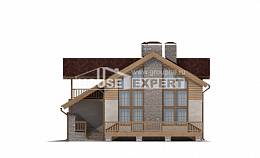 165-002-П Проект двухэтажного дома мансардой, гараж, небольшой дом из твинблока Комсомольск-на-Амуре, House Expert