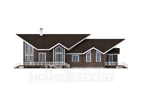 210-002-Л Проект двухэтажного дома с мансардой, уютный коттедж из дерева Комсомольск-на-Амуре, House Expert