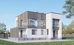 150-017-П Проект двухэтажного дома, бюджетный загородный дом из арболита Комсомольск-на-Амуре, House Expert