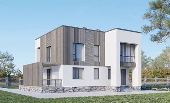 150-017-П Проект двухэтажного дома, классический коттедж из теплоблока Комсомольск-на-Амуре | Проекты домов от House Expert