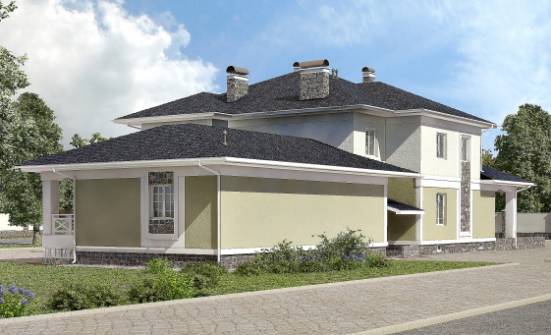 620-001-Л Проект трехэтажного дома, гараж, просторный загородный дом из газосиликатных блоков Комсомольск-на-Амуре | Проекты домов от House Expert