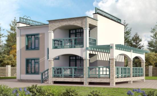 150-010-П Проект двухэтажного дома, доступный загородный дом из кирпича Комсомольск-на-Амуре | Проекты домов от House Expert