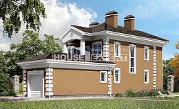 150-006-П Проект двухэтажного дома и гаражом, классический коттедж из пеноблока Комсомольск-на-Амуре, House Expert