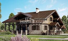 320-002-П Проект двухэтажного дома с мансардным этажом, красивый дом из кирпича Комсомольск-на-Амуре, House Expert