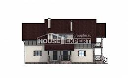 180-014-П Проект двухэтажного дома мансардой, уютный загородный дом из газобетона Комсомольск-на-Амуре, House Expert
