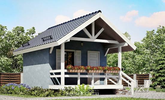 020-001-П Проект одноэтажного дома, дешевый коттедж из дерева Комсомольск-на-Амуре | Проекты домов от House Expert