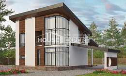230-001-П Проект двухэтажного дома с мансардой, просторный домик из кирпича Комсомольск-на-Амуре, House Expert