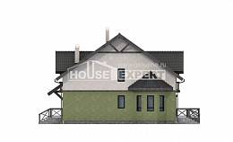 120-003-П Проект двухэтажного дома мансардой, простой загородный дом из бризолита Комсомольск-на-Амуре, House Expert
