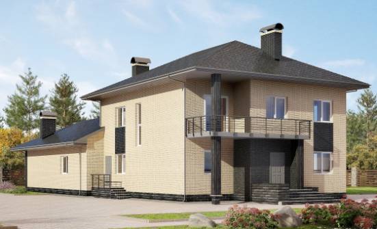 305-003-Л Проект двухэтажного дома, просторный дом из поризованных блоков Комсомольск-на-Амуре | Проекты домов от House Expert
